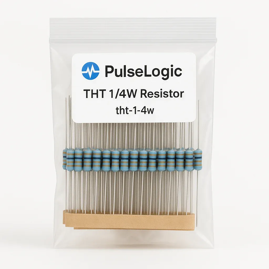 PulseLogic THT 1/4W Resistor model 9F68F9