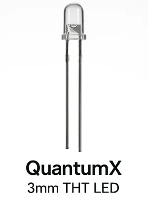 QIX 3mm THT LED model D98E45